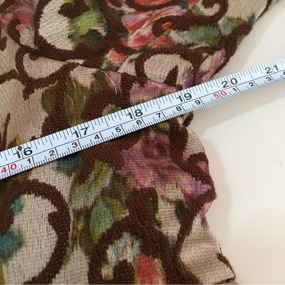 Vintage 90 Y2K Victorian Tapestry Shrunken Baby Doll croquet girl Cropped Blazer - Picture 10 of 16